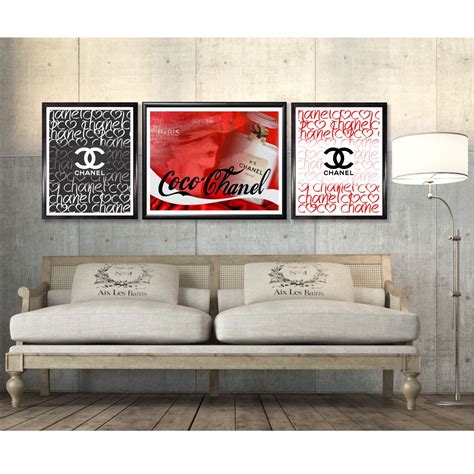 cheap chanel wall decor|chanel inspired home decor.